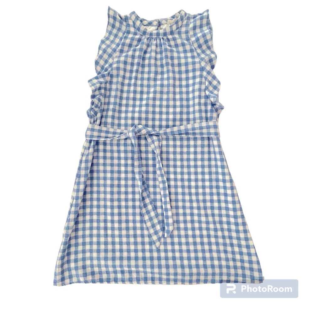Entro Belted Gingham Dress